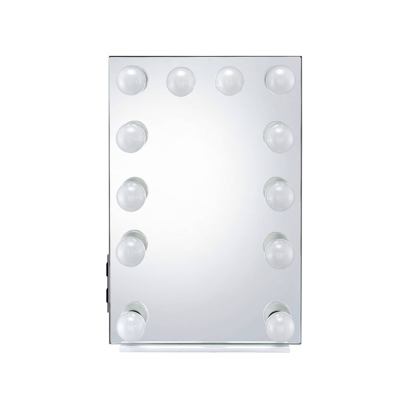 ACME Asa Accent Mirror, White Finish