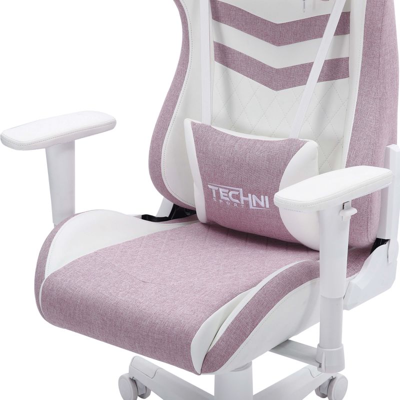 Ergonomic Pastel Gaming Chair, Pink