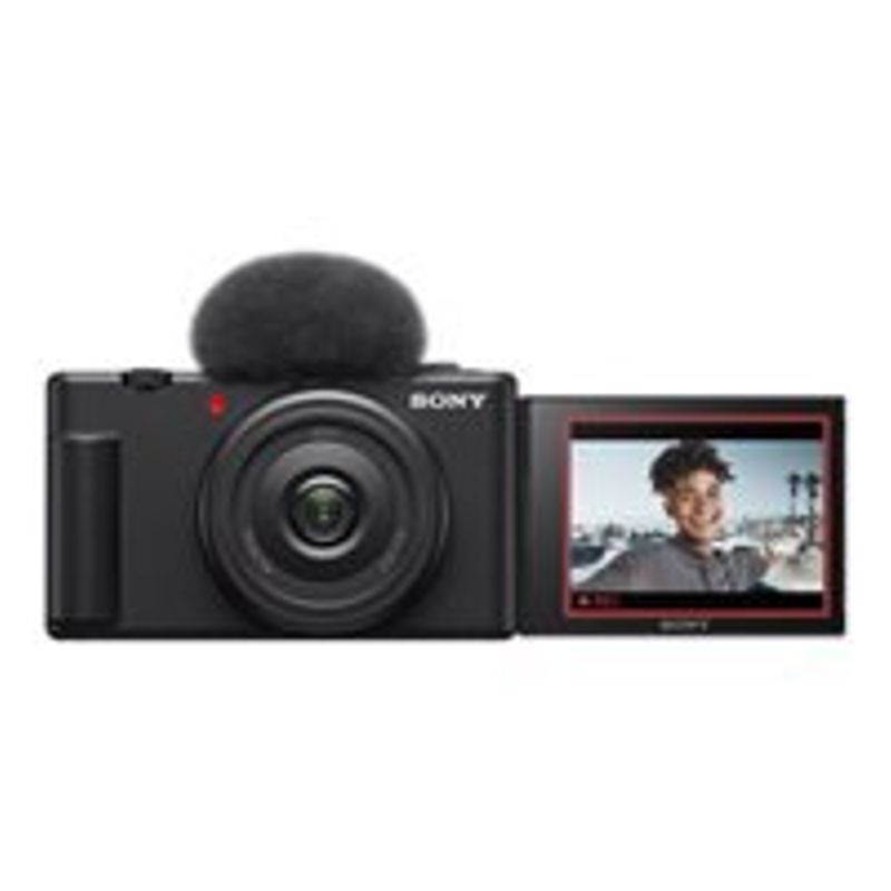 Sony - ZV-1F Vlog Camera for Content Creators and Vloggers - Black