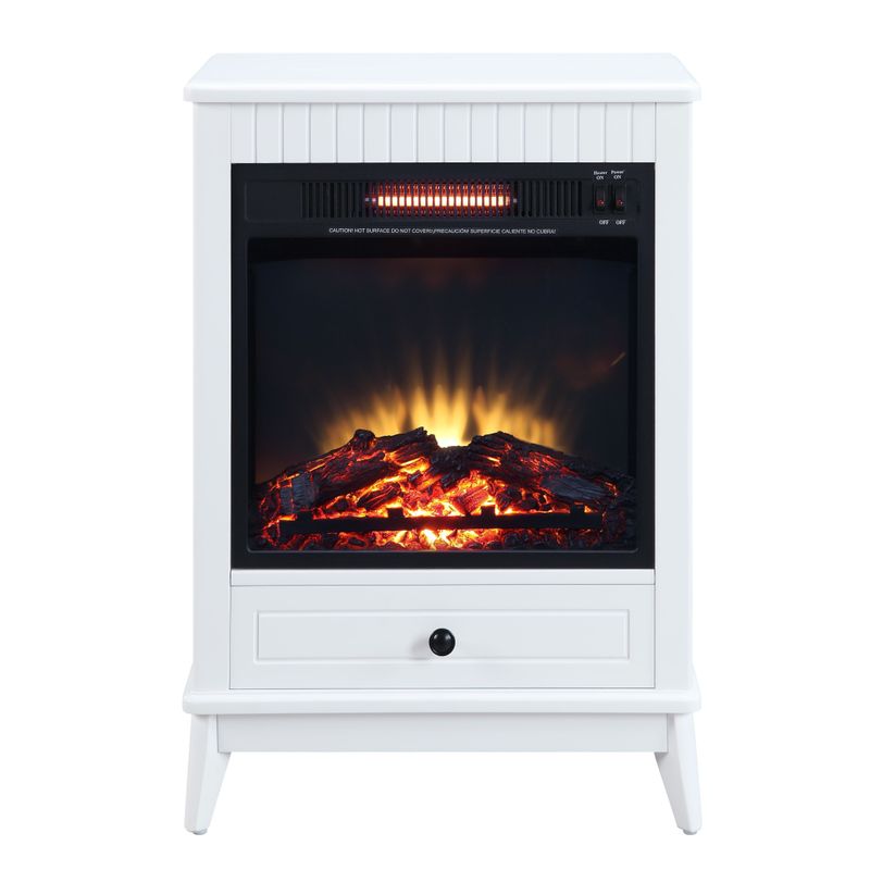 ACME Hamish Fireplace, White Finish