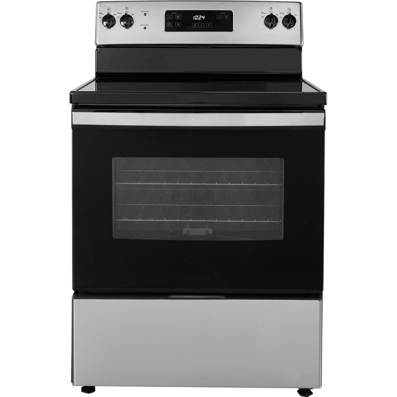 Insignia&trade; - 5 Cu. Ft. Freestanding Electric Range - Stainless Steel/Black