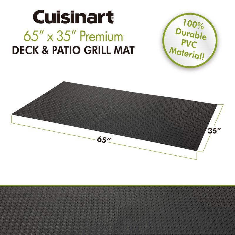 Cuisinart - 65" x 36" Premium Deck and Patio Grill Mat
