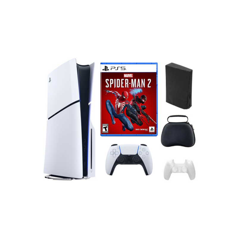 Playstation 5 Slim + Spiderman Bundle with Accessories