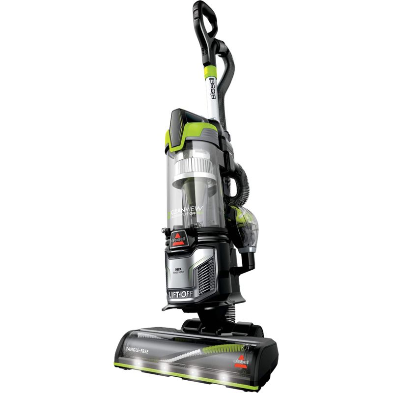 BISSELL - CleanView Allergen Lift-Off Pet Vacuum - Black/ Electric Green