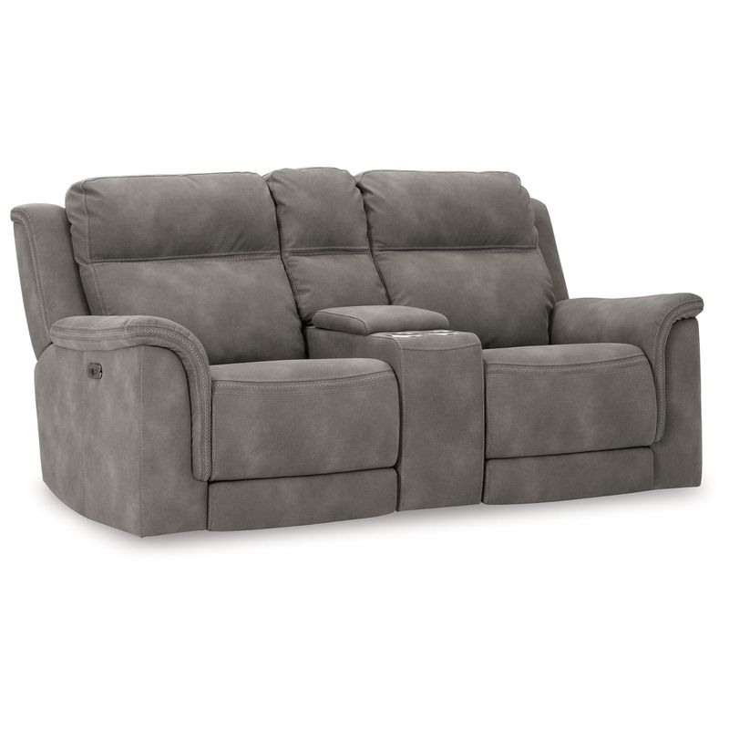 Next-Gen DuraPella Power Reclining Loveseat/Console/Adjustable Headrest
