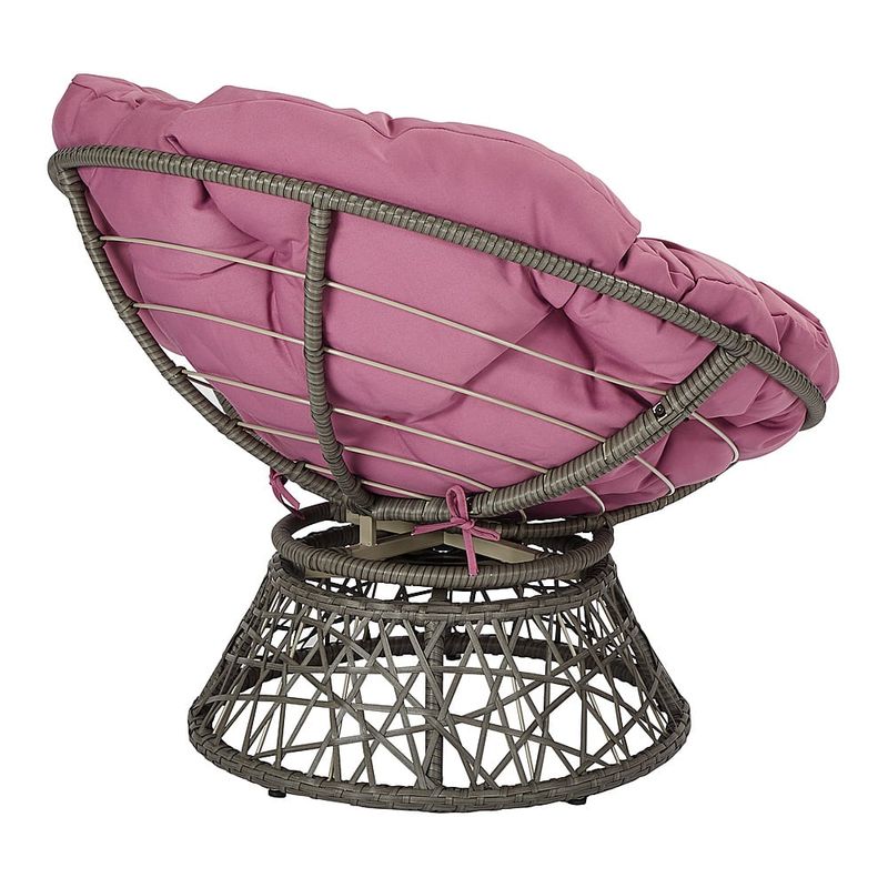 OSP Home Furnishings - Papasan Chair - Purple