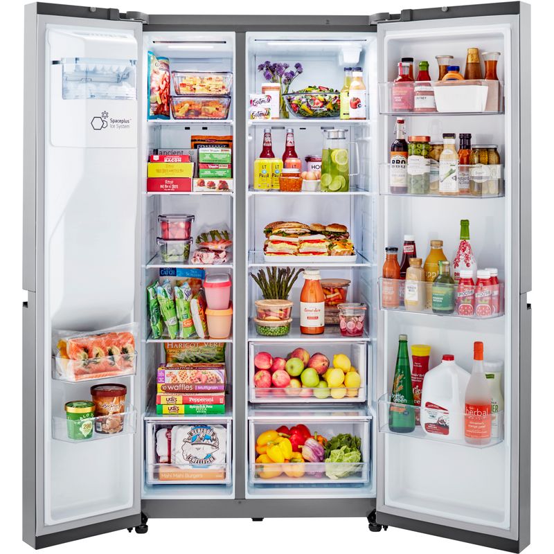 LG 27-Cu. Ft. Side-by-Side Refrigerator, Stainless Steel