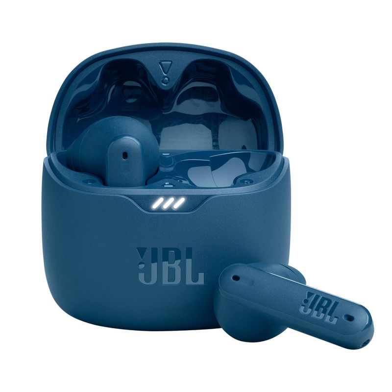 JBL - Tune Flex True Wireless Noise Cancelling Earbuds Blue