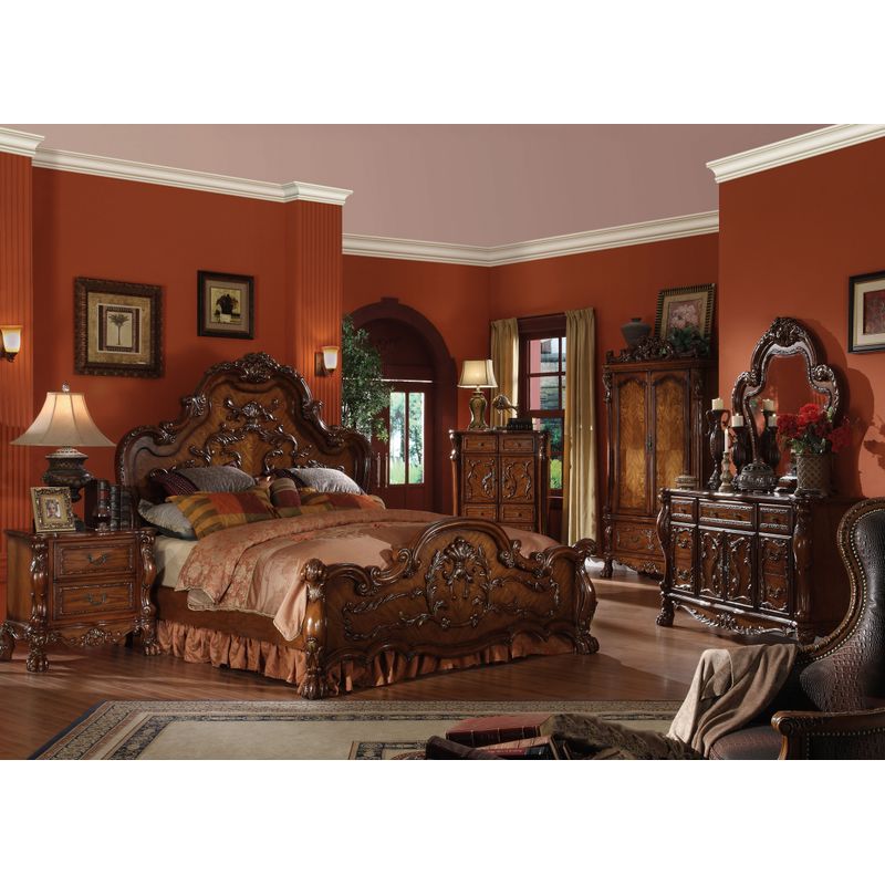 ACME Dresden Nightstand, Cherry Oak