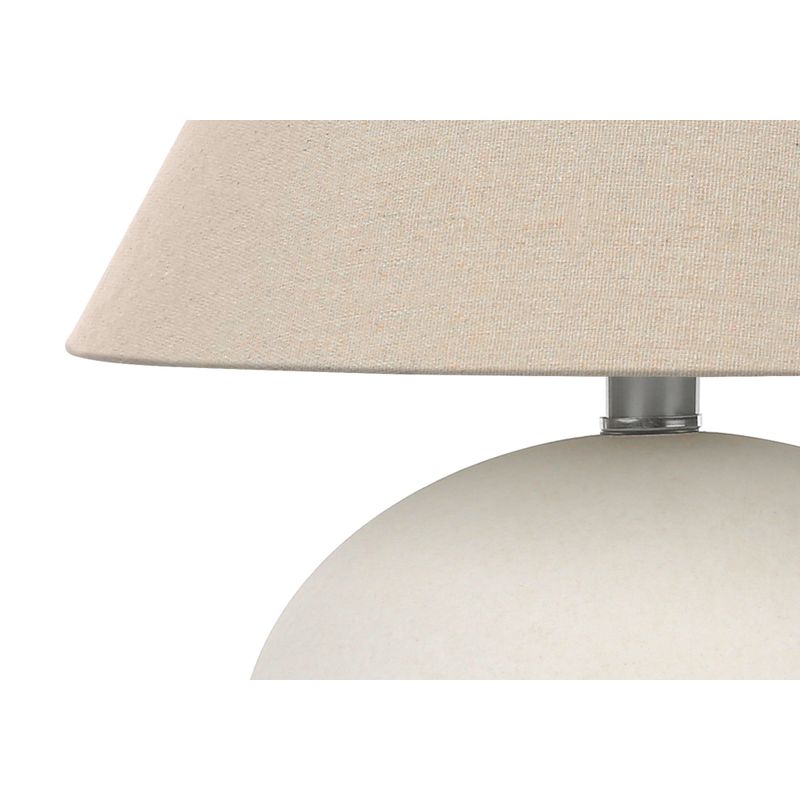 Lighting - 16"H Table Lamp Cream Ceramic / Cream Shade