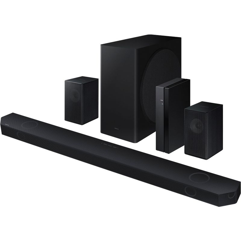 Samsung - HW-Q850D/ZA 7.1.2 Channel Wireless Dolby ATMOS Soundbar + Rear Speakers w/ Q Symphony - Black