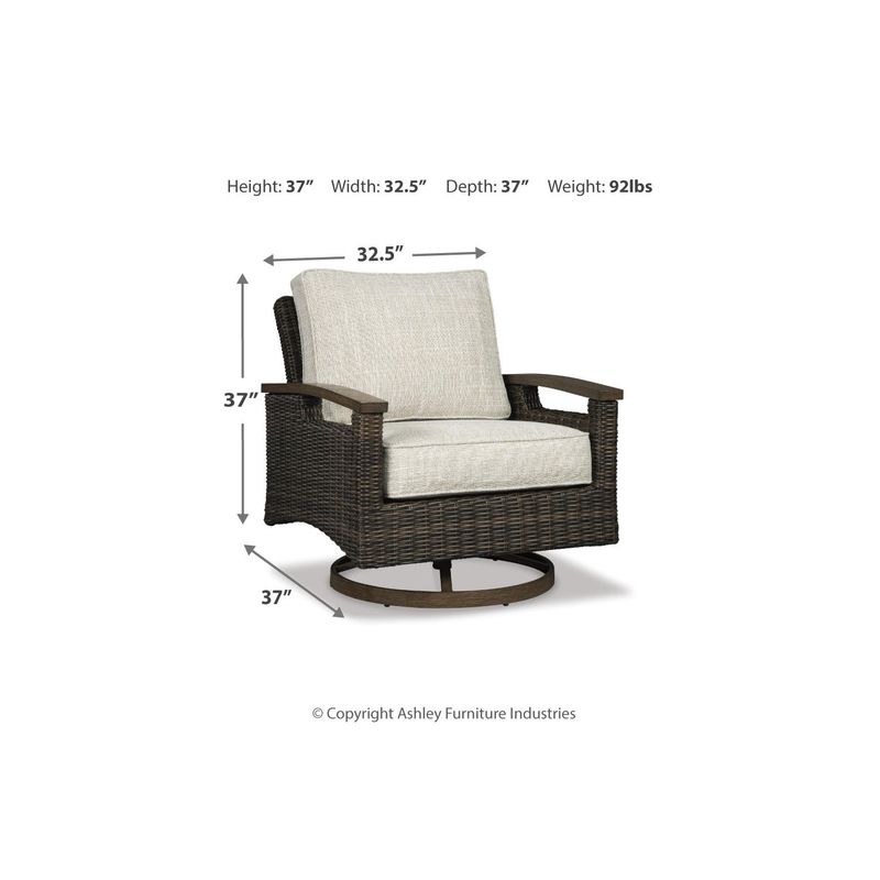 Paradise Trail Swivel Lounge Chair (2/CN)