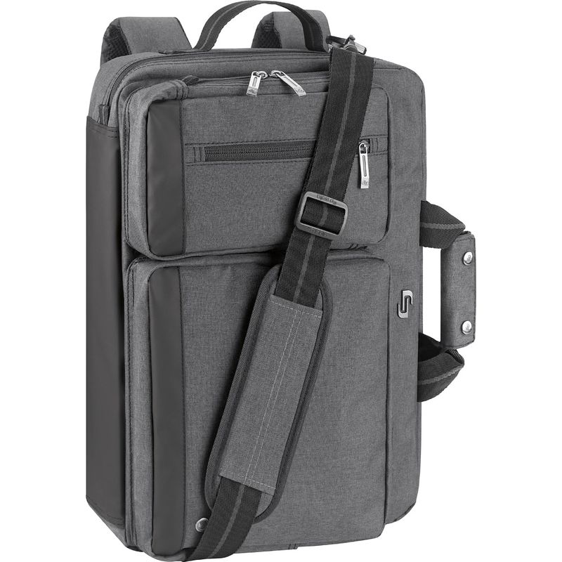 Solo New York - Duane Hybrid Briefcase Backpack for 15.6" Laptop - Gray