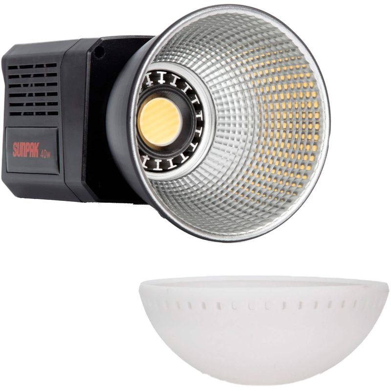 Sunpak - COB-40 Bi-Color 40W COB LED Video Light - Black