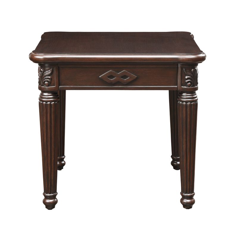 ACME Chateau De Ville End Table, Espresso Finish