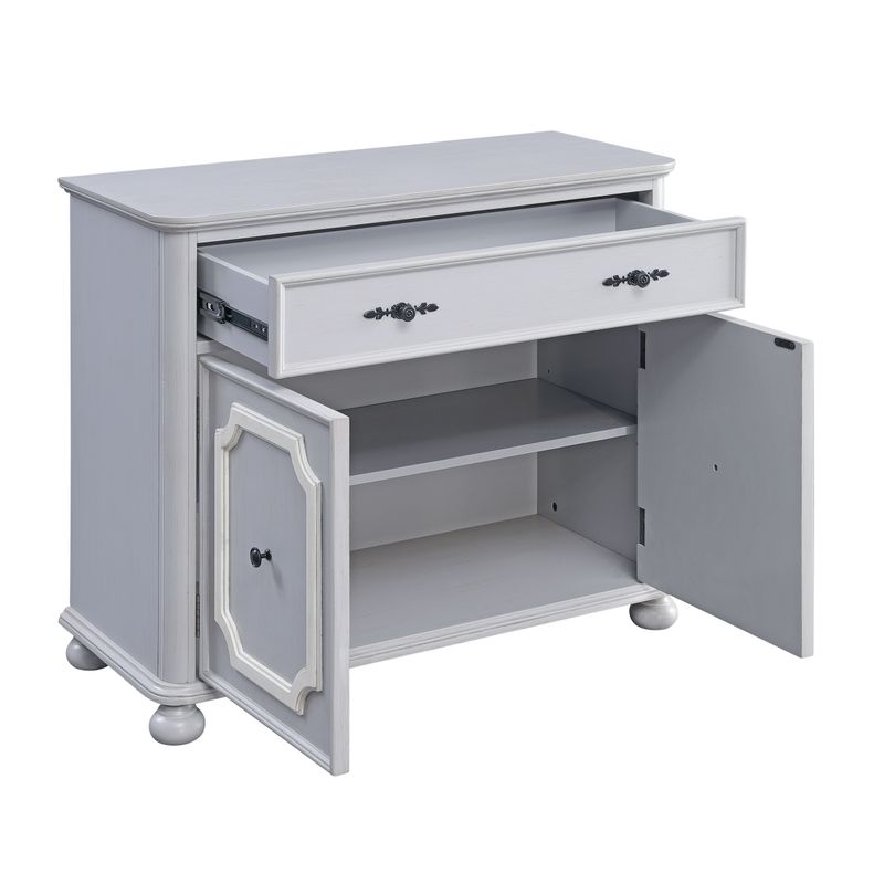 ACME Enyin Cabinet, Gray Finish