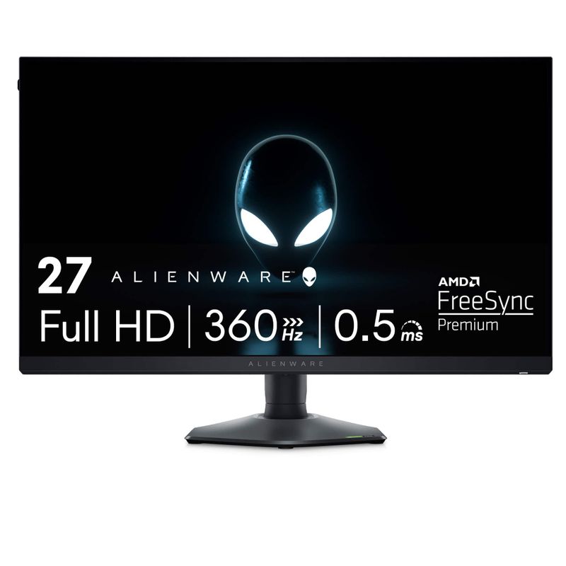 Alienware - AW2724HF 27" IPS FHD 360Hz .5-ms FreeSync Gaming Monitor (HDMI, DisplayPort) - Dark side of the Moon