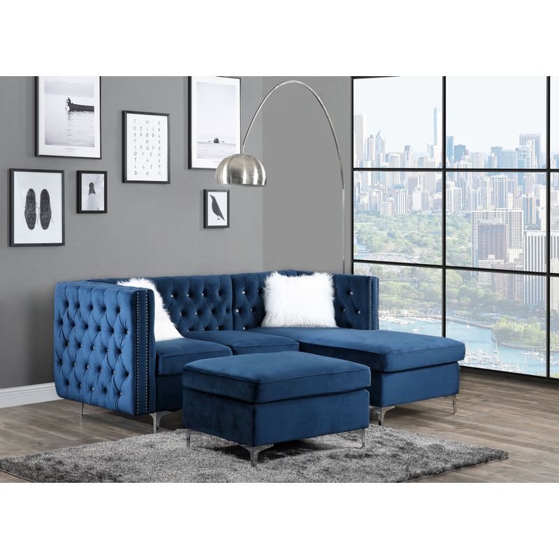 ACME Jaszira Modular - Ottoman, Blue Velvet