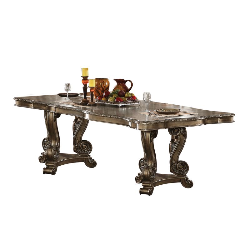 ACME Ragenardus Dining Table w/Leaf, Vintage Oak