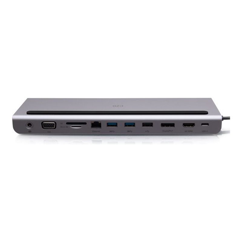 C2G USB-C 10-in-1 Triple Display Docking Station with HDMI DisplayPort VGA Ethernet USB SD Card Reader 3.5mm Audio and Power Delivery up to 
