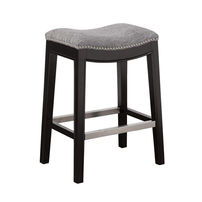 Isla Saddle Grey Counter Stool