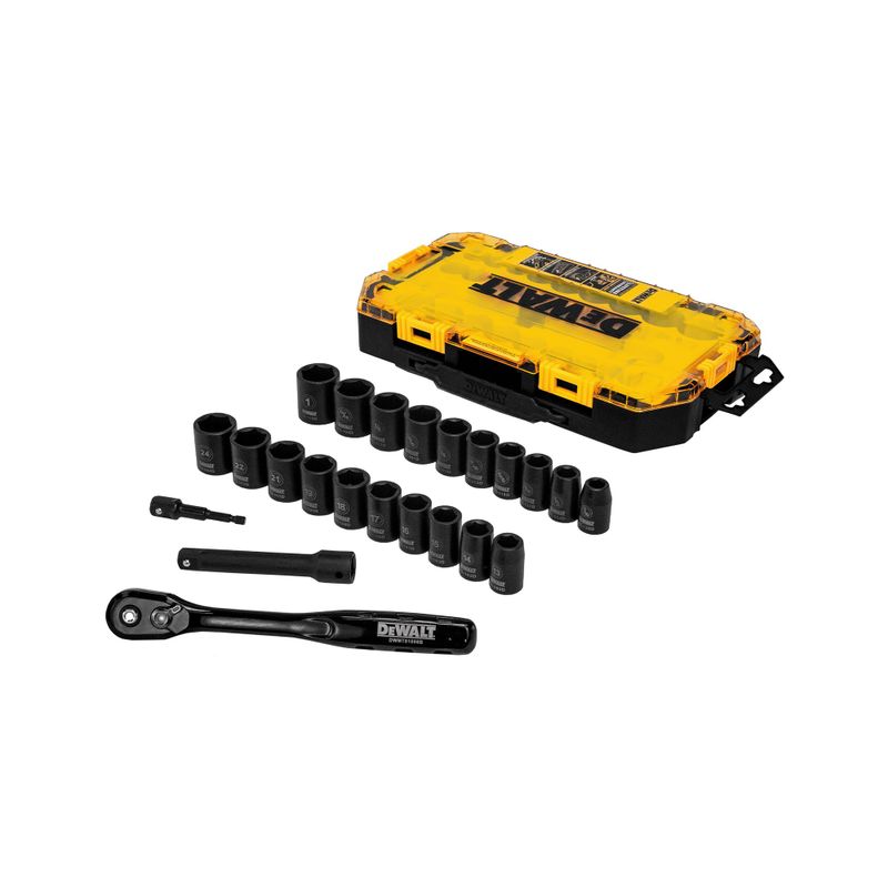 DeWalt - 23pc 1/2 Drive Combination Impact Socket Set