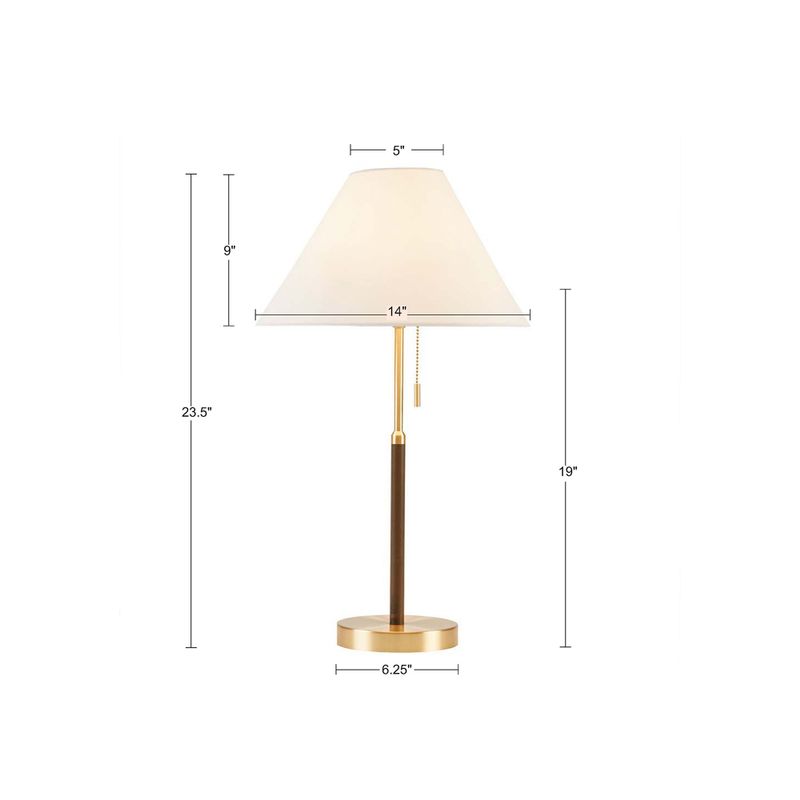 Gold/Brown Bromley Two Tone Pull-chain Table Lamp