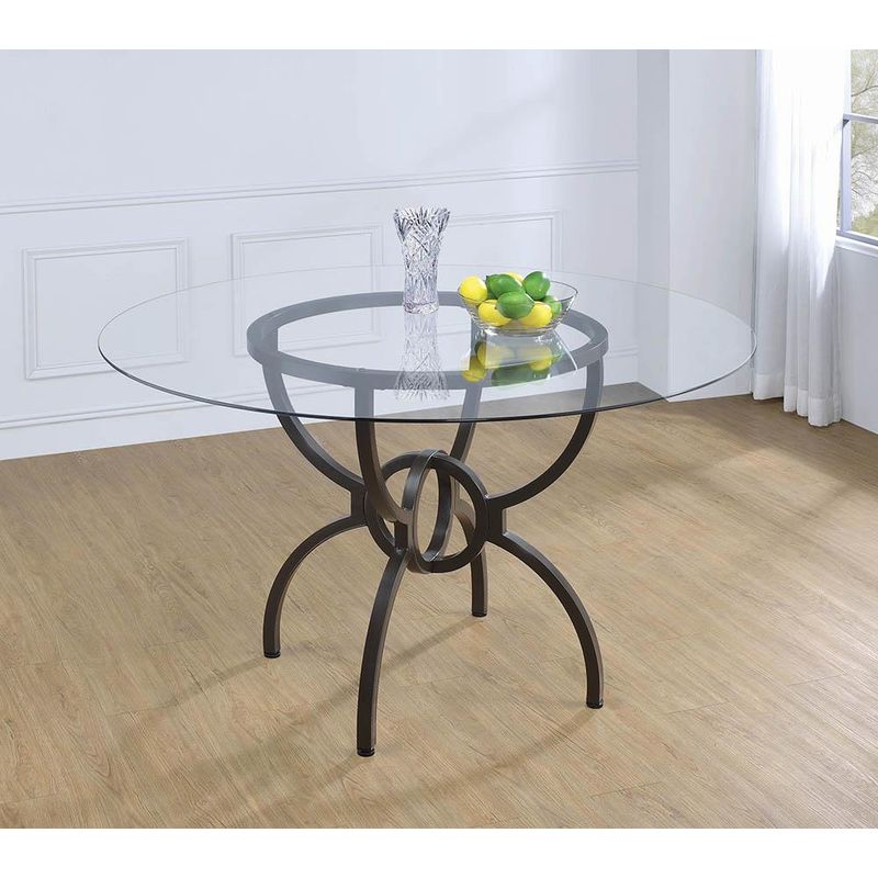 Aviano Dining Table Base Gunmetal