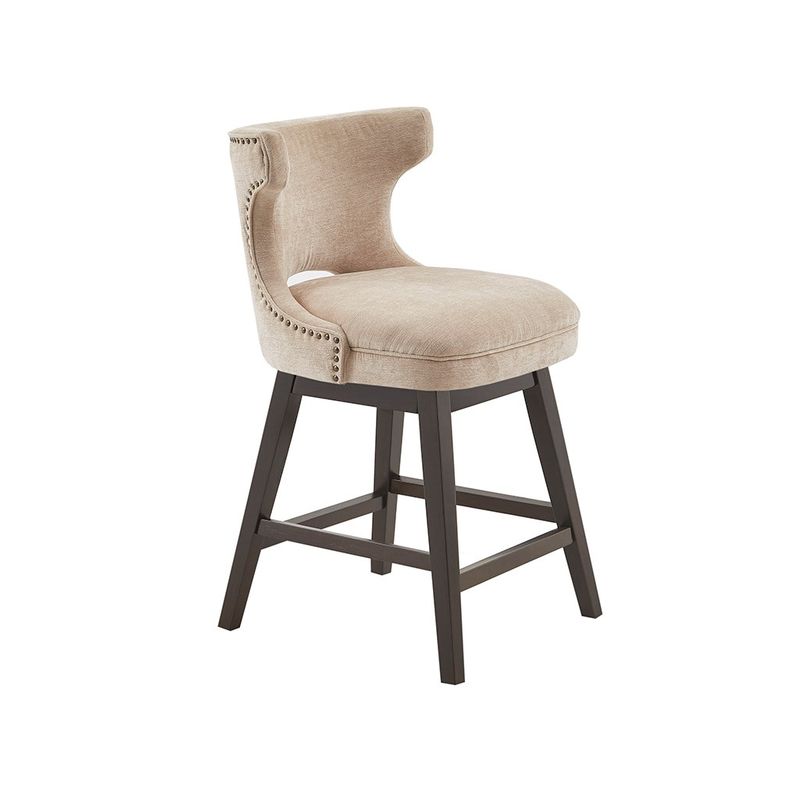 Hadley Beige Swivel Counter Stool
