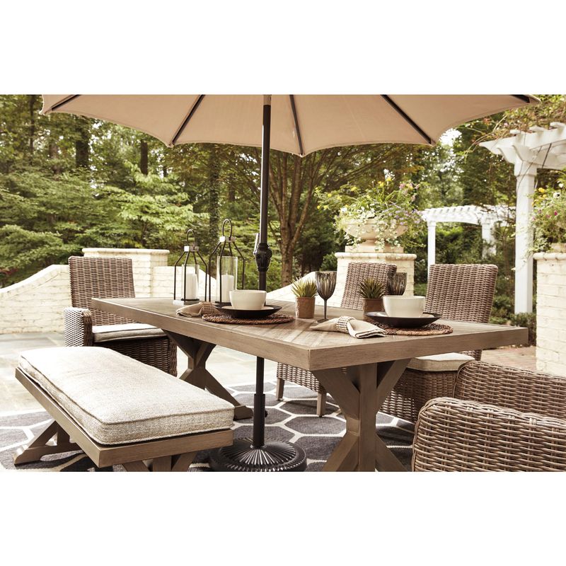 Beachcroft Dining Table with Umbrella Option