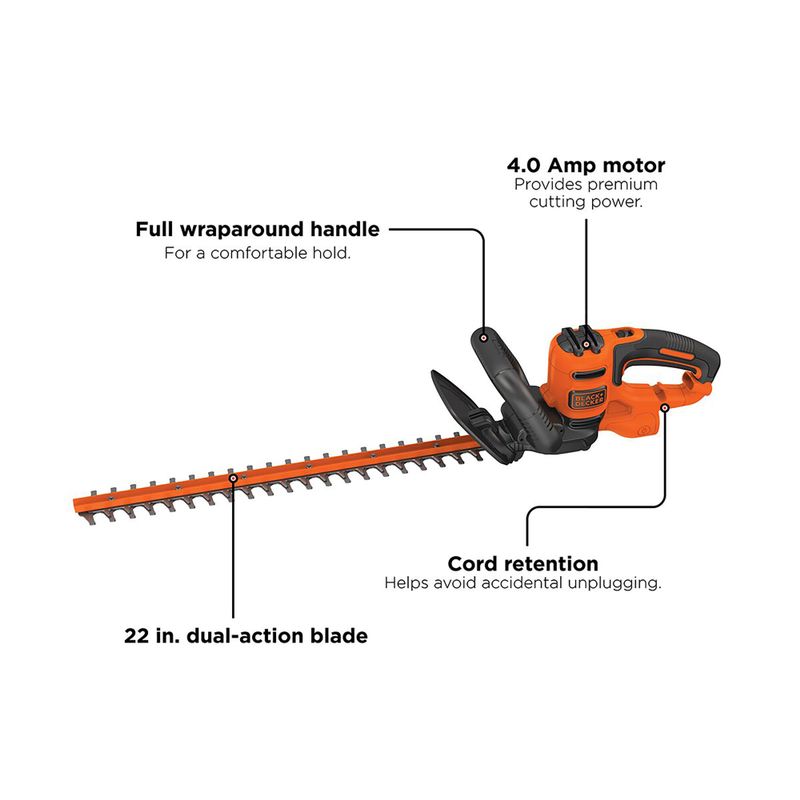 Black & Decker - 22 Dual-Action Electric Hedge Trimmer