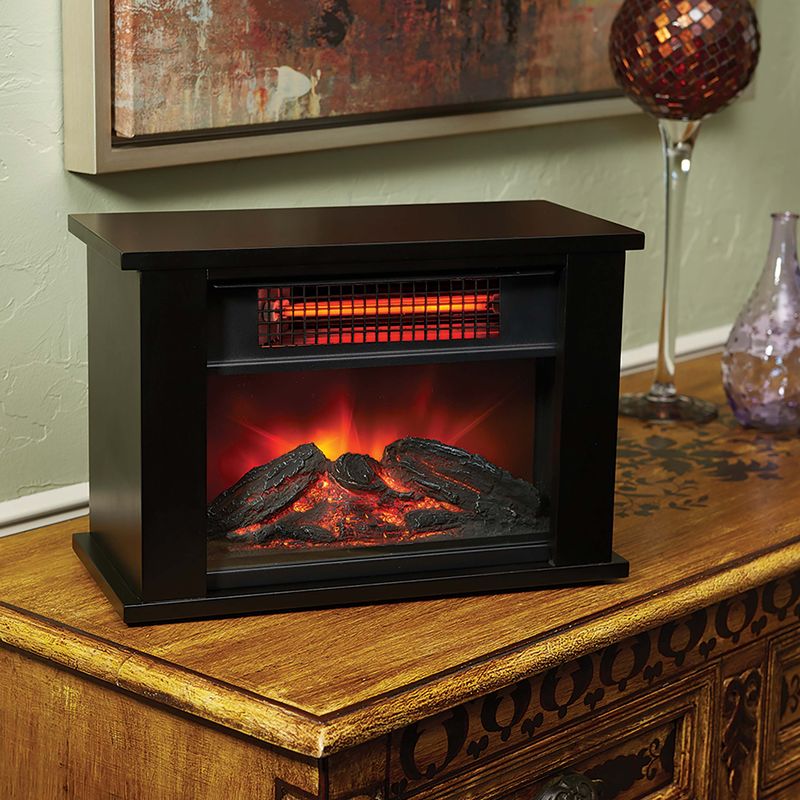 LifeSmart 1000W Tabletop Infrared Fireplace Space Heater