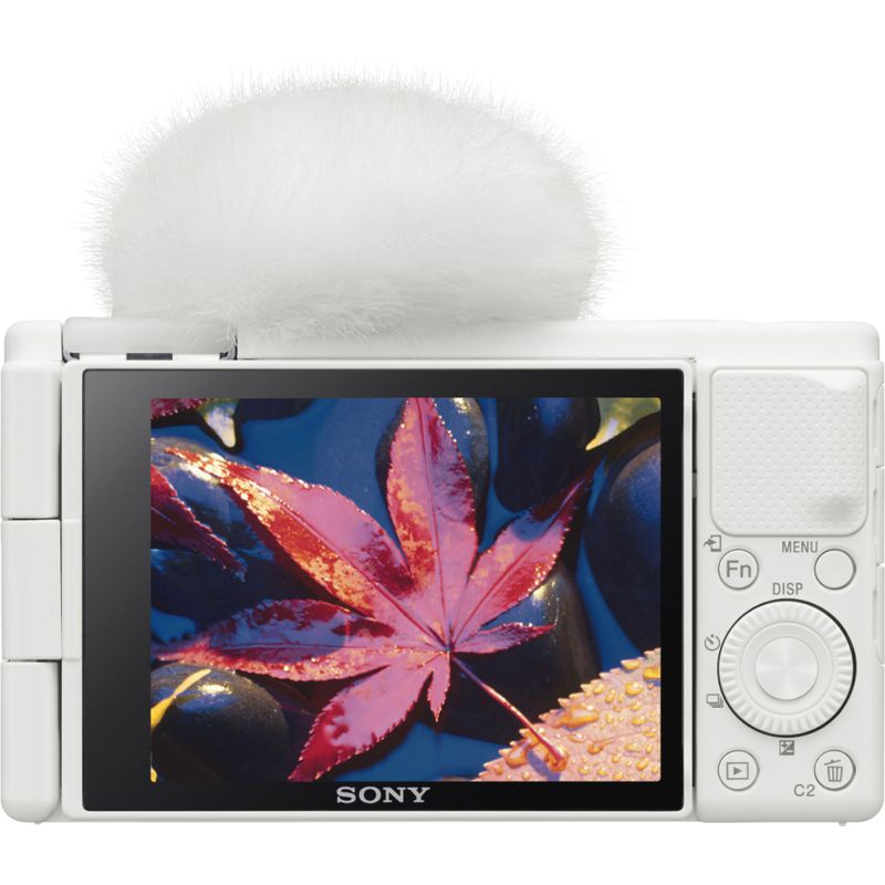Sony - ZV-1 20.1-Megapixel Digital Camera for Content Creators and Vloggers - White