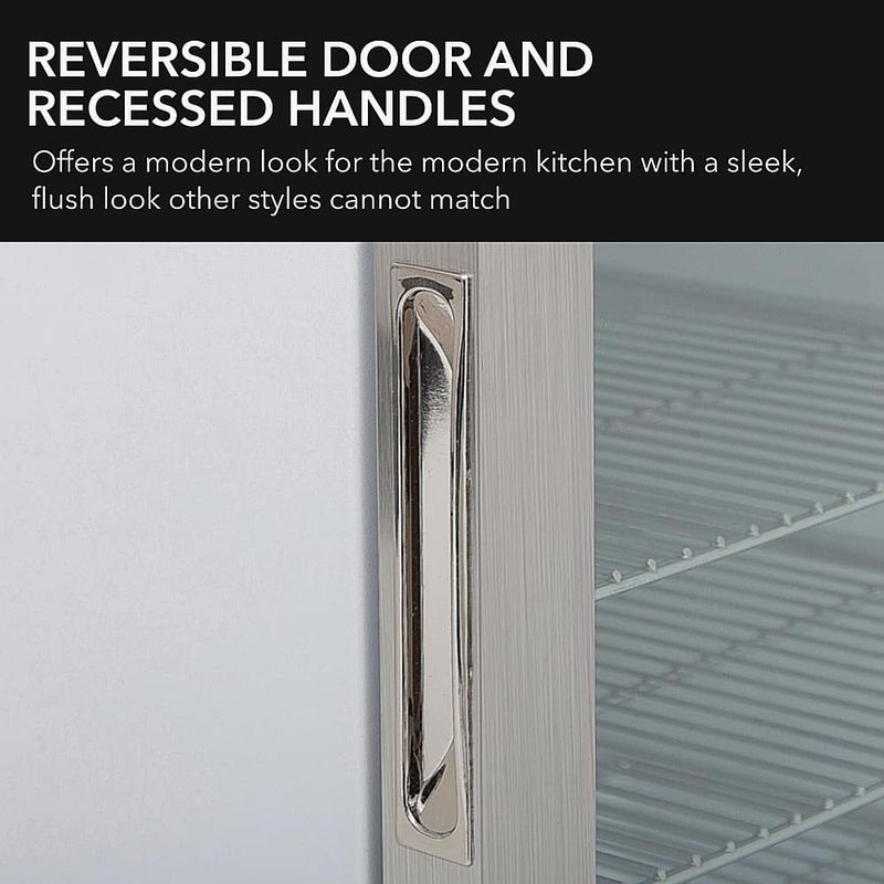 Whynter - 62-Can Beverage Refrigerator With Lock - Silver