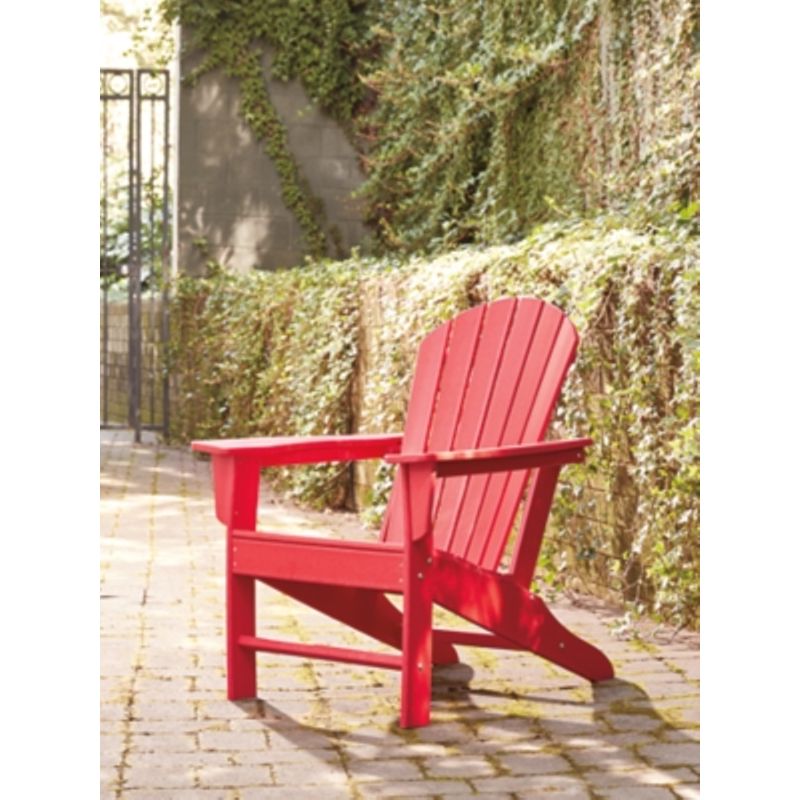 Red Sundown Treasure Adirondack Chair