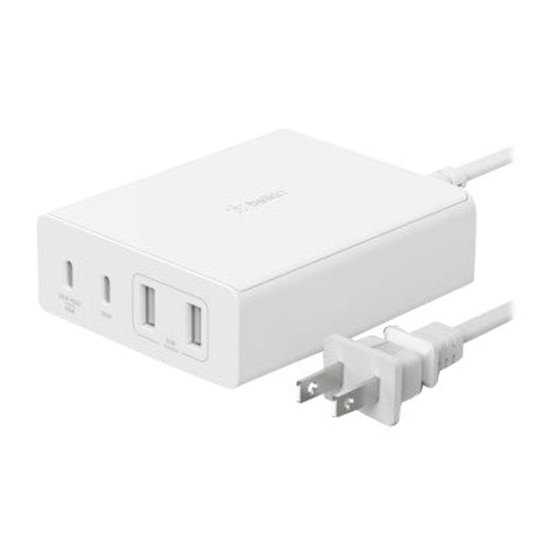 Belkin BoostCharge Pro power adapter - GaN technology - 2 x USB 2 x USB-C - 108 Watt