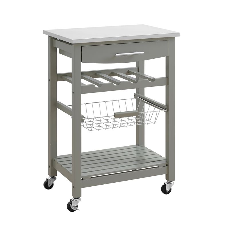 Causey Kitchen Cart Grey