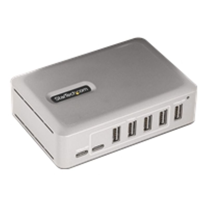 StarTech.com 7-Port USB-C Hub 5x USB-A + 2x USB-C Self-Powered w/ 65W Power Supply USB 3.1 10Gbps Hub w/ BC1.2 Charging Desktop/Laptop USB H