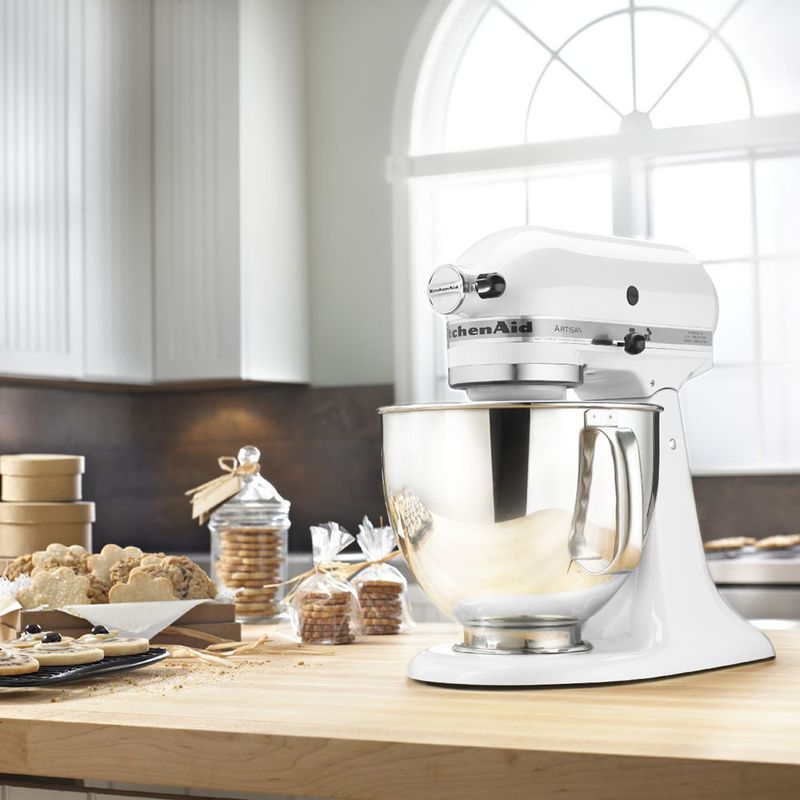 KitchenAid Artisan Series 325-Watt Tilt-Back Head Stand Mixer in White