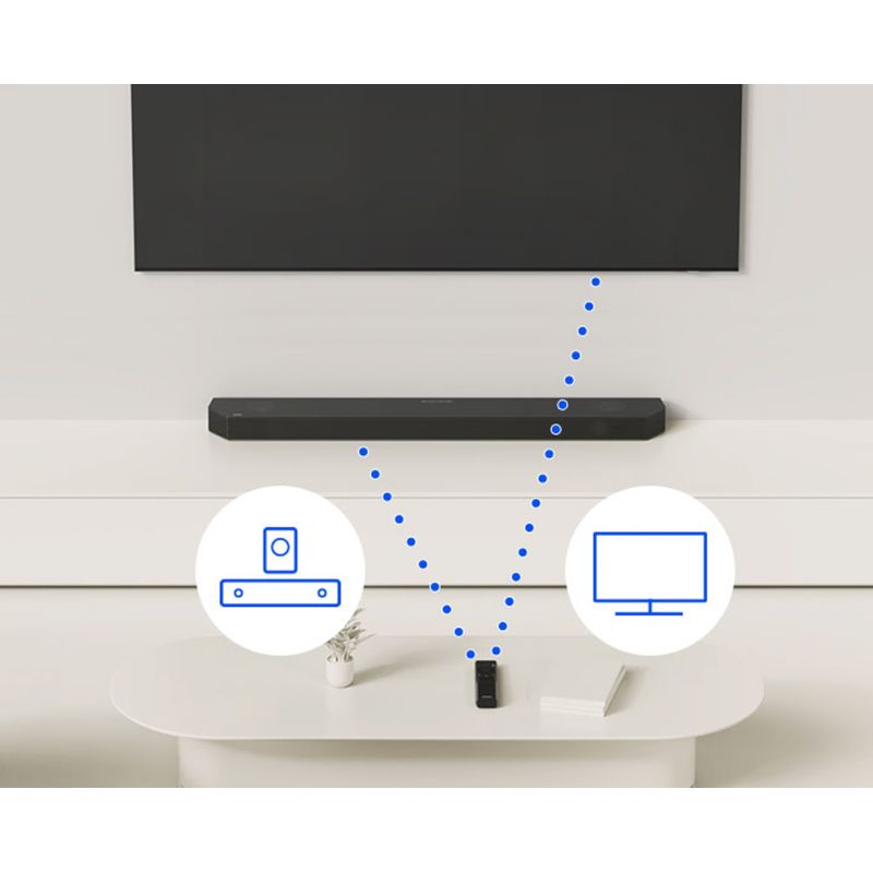 Samsung - Q-Series 9.1.2 Channel Q910D Dolby Atmos Soundbar + Rear Speakers