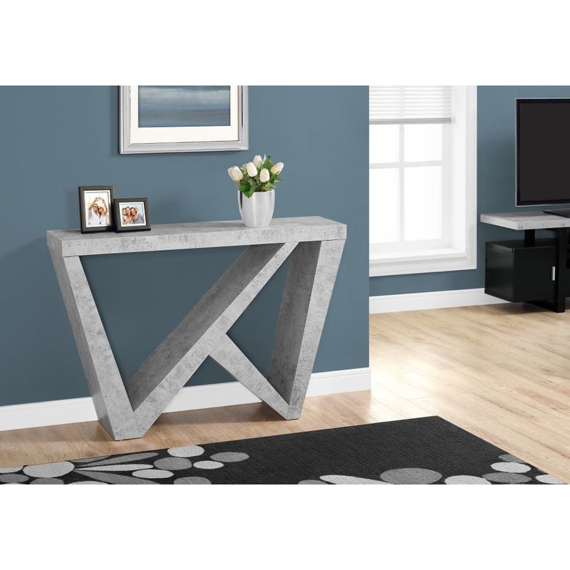 Accent Table/ Console/ Entryway/ Narrow/ Sofa/ Living Room/ Bedroom/ Laminate/ Grey/ Contemporary/ Modern