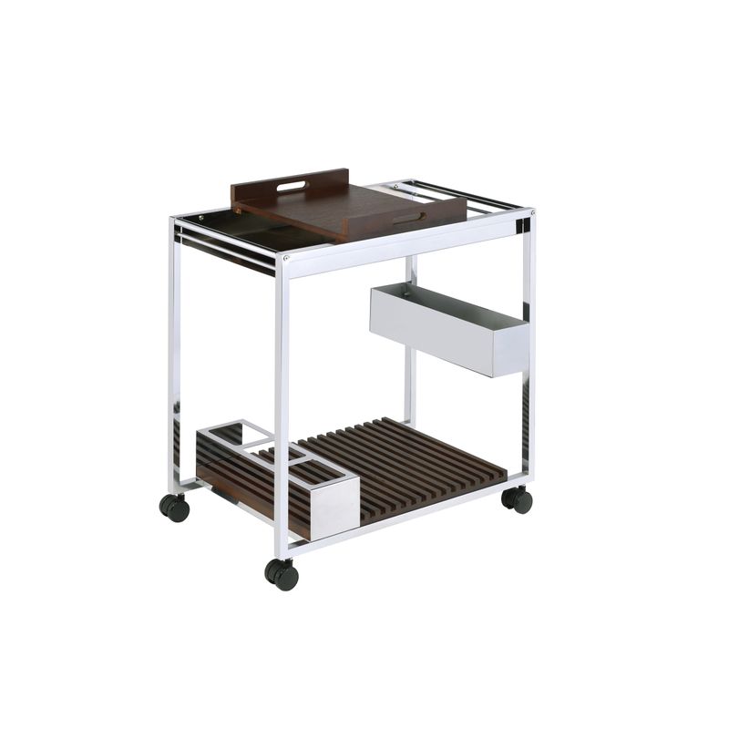 ACME Lisses Serving Cart, Chrome