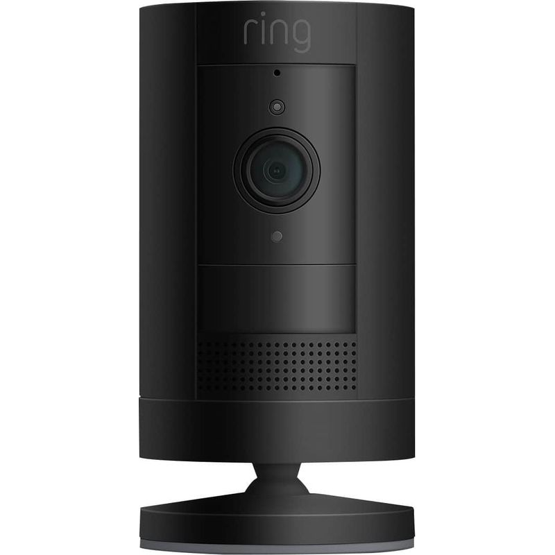 Ring - Stick Up Indoor/Outdoor Wire Free 1080p Security Camera - Black