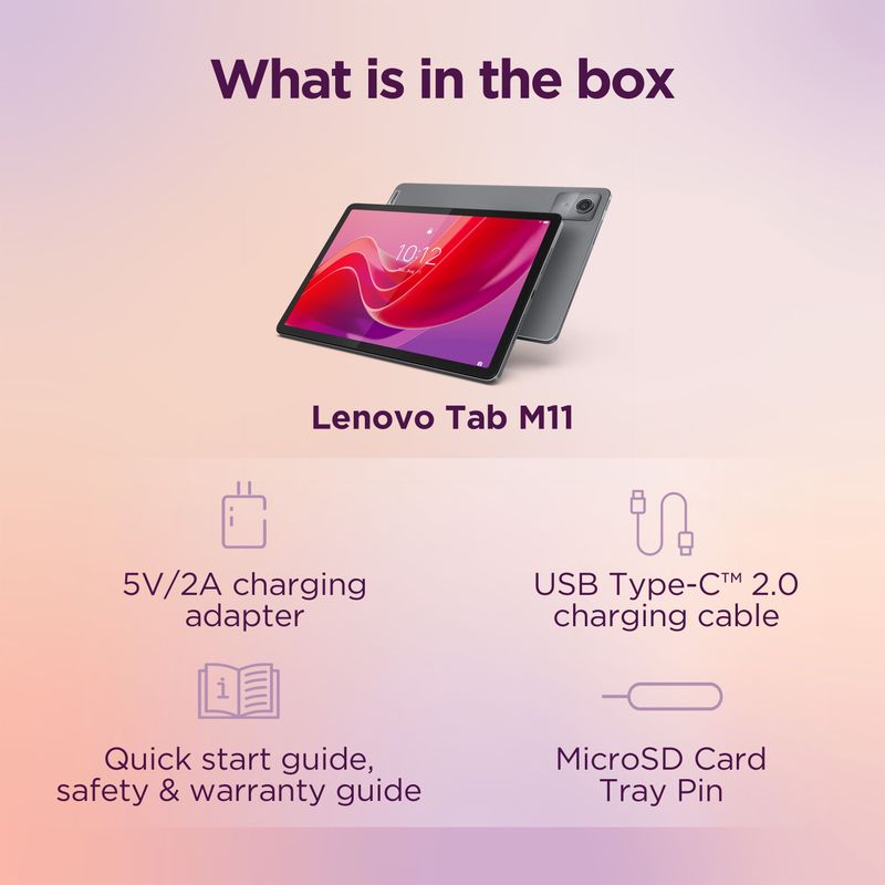 Lenovo Tab M11 11" Tablet 128GB - Storm Grey