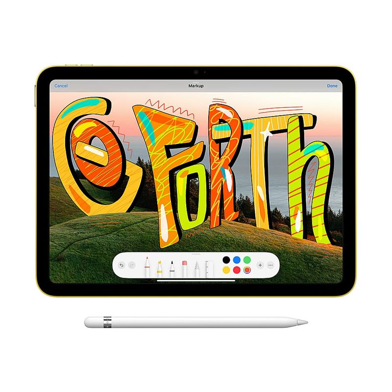 Apple - 10.9-Inch iPad - Latest Model - (10th Generation) with Wi-Fi - 64GB - Yellow