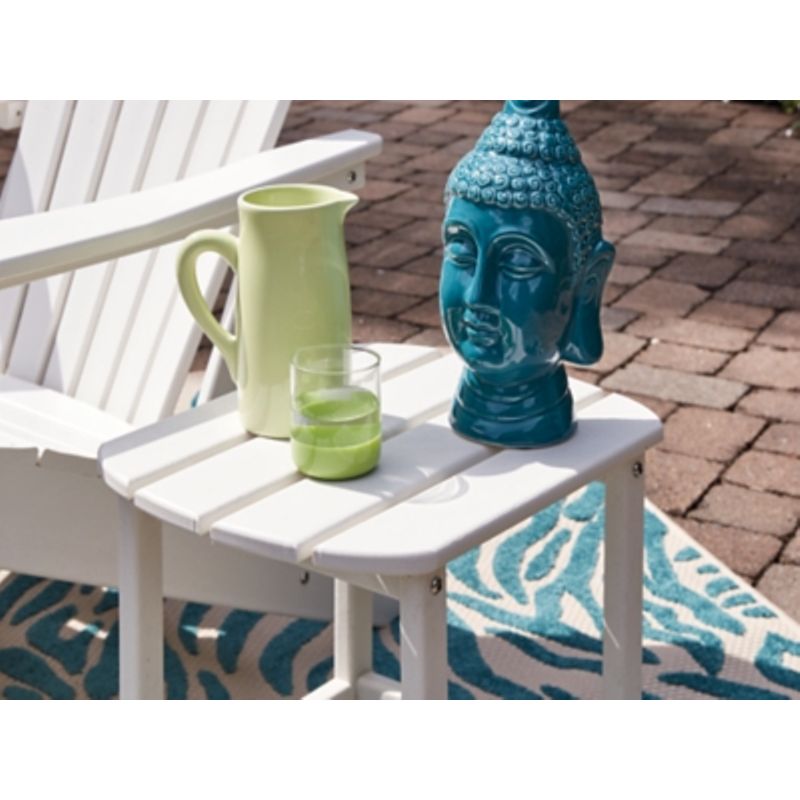 White Sundown Treasure Rectangular End Table