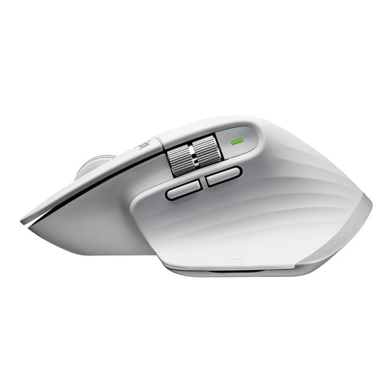 Logitech - MX Master 3S Wireless (USB-A) Laser Mouse with Ultrafast Scrolling - Wireless - Pale Gray