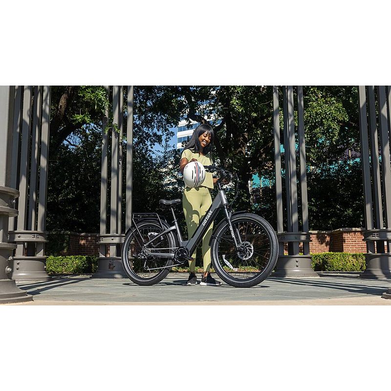 GoTrax - CTI3 Step Thru eBike w/ 45mi Max Operating Range and 20mph Max Speed - Gray