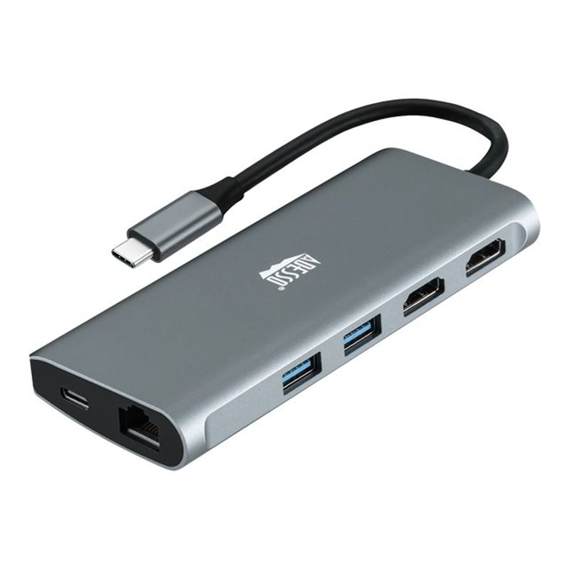 Adesso - docking station - USB-C - 2 x HDMI - 1GbE - TAA Compliant
