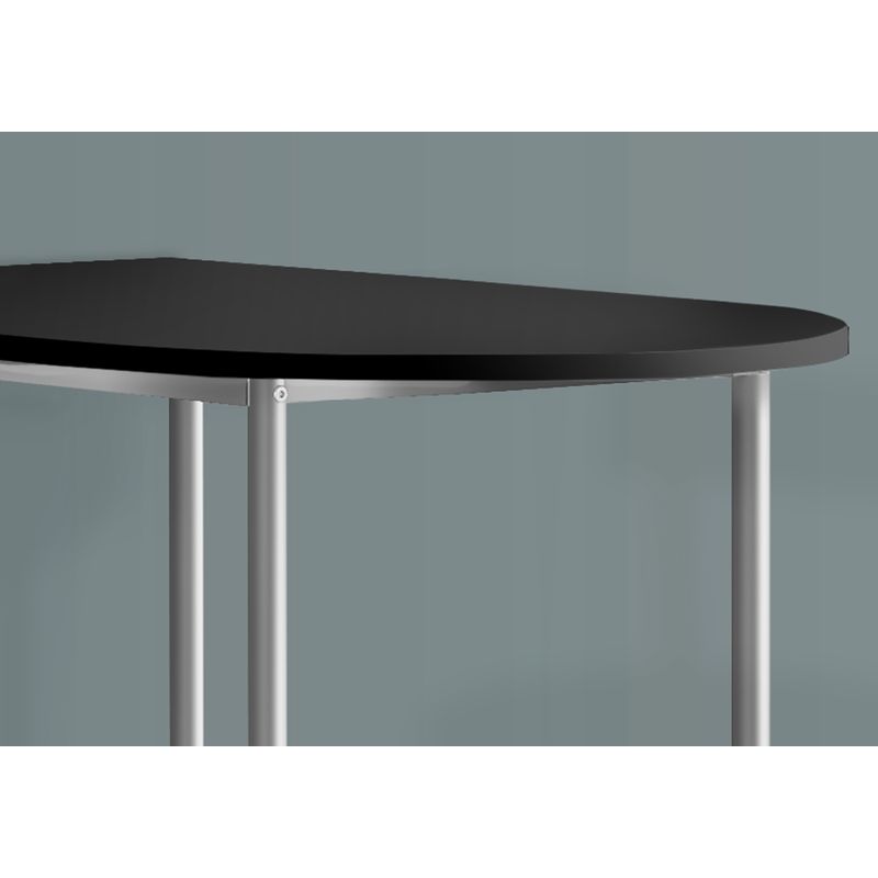 Home Bar/ Bar Table/ Bar Height/ Pub/ 36" Rectangular/ Small/ Kitchen/ Metal/ Laminate/ Black/ Grey/ Contemporary/ Modern